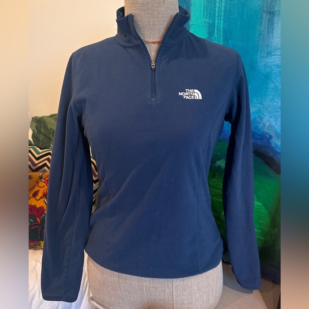 Blue Northface pullover quarter-zip - xs